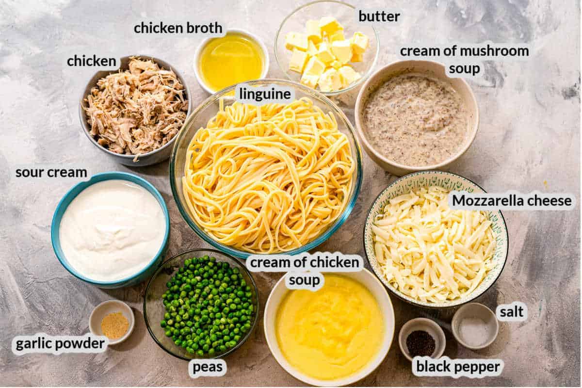 Chicken Tetrazzini Ingredients