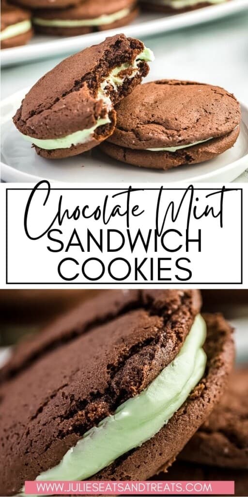 Chocolate Mint Sandwich Cookies JET Pin Image