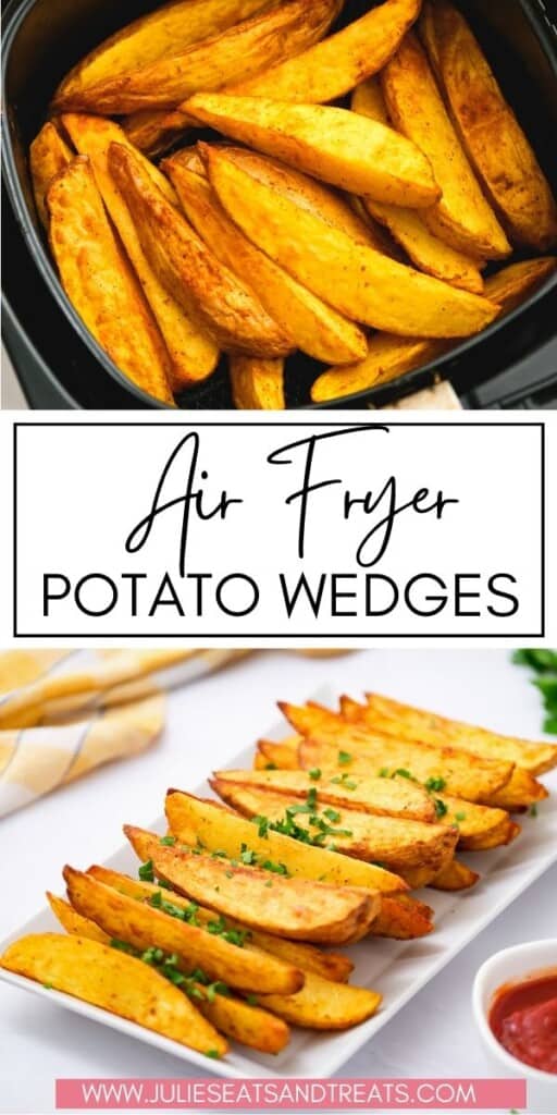 Air Fryer Potato Wedges JET Pinterest Image