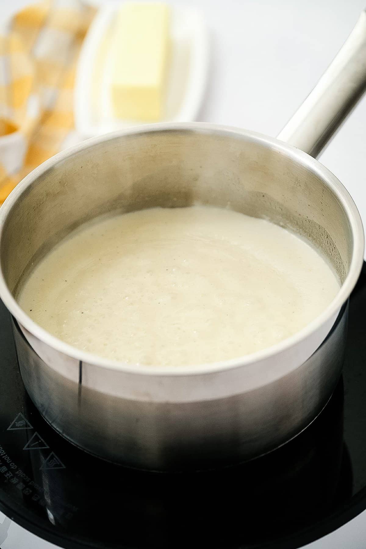 Saucepan with roux