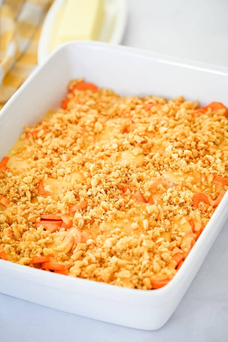 Cheesy Carrot Casserole Easy Side Dish! Julie's Eats & Treats