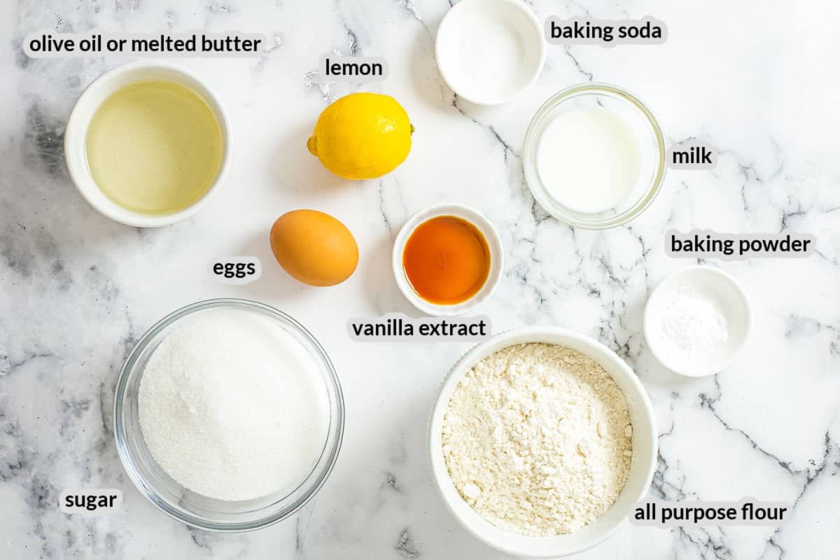 Lemon Muffins Ingredients