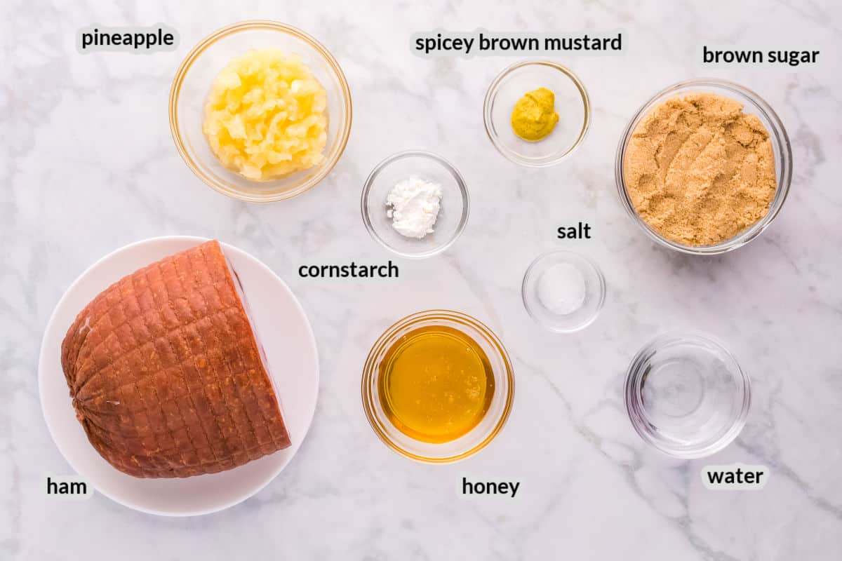 Pineapple Glazed Ham Ingredients