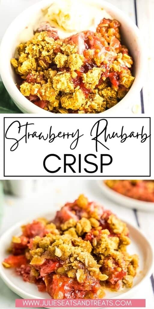 Strawberry Rhubarb Crisp JET Pinterest Image