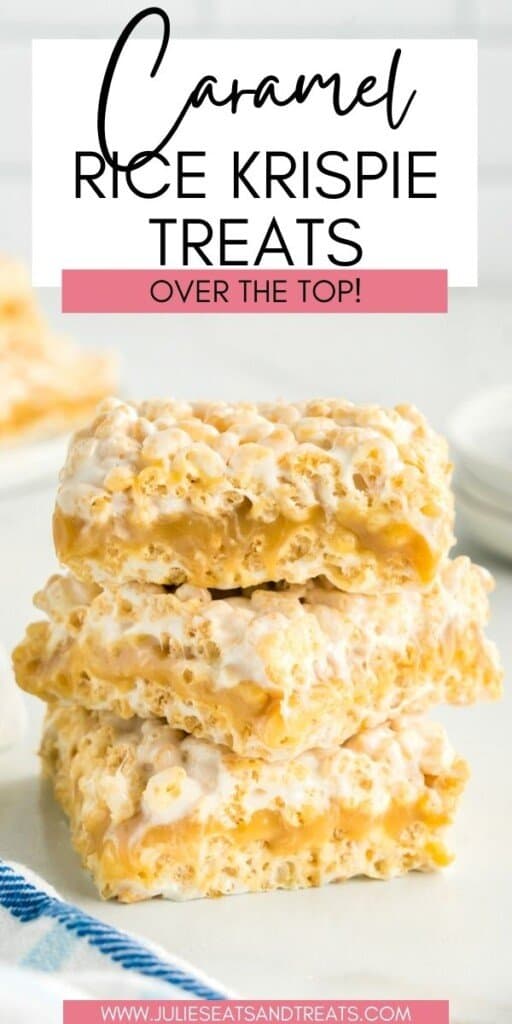 Caramel Rice Krispie Treats JET Pin Image