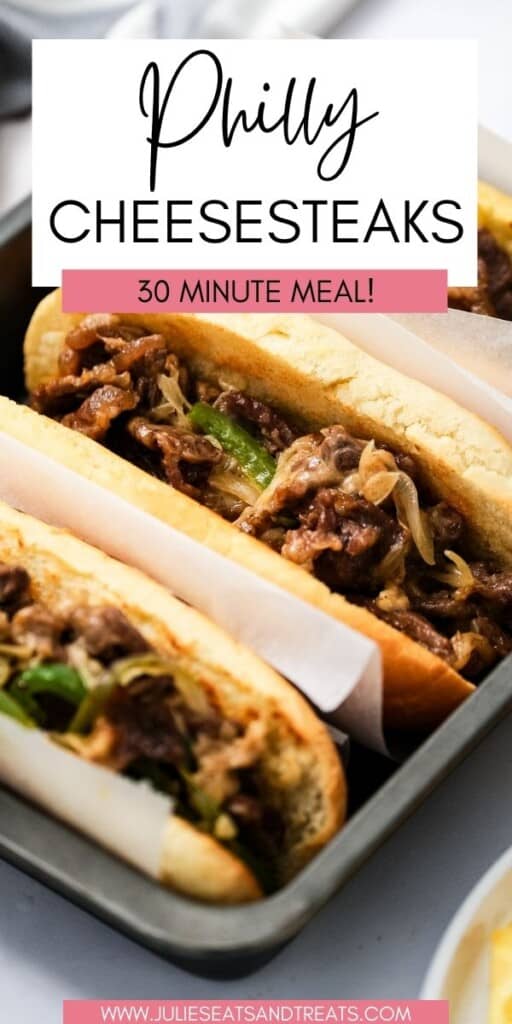 Philly Cheesesteaks JET Pinterest Image