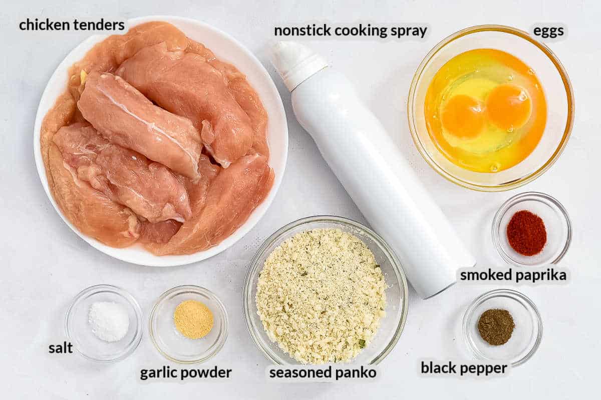 Air Fryer Chicken Strips Ingredients