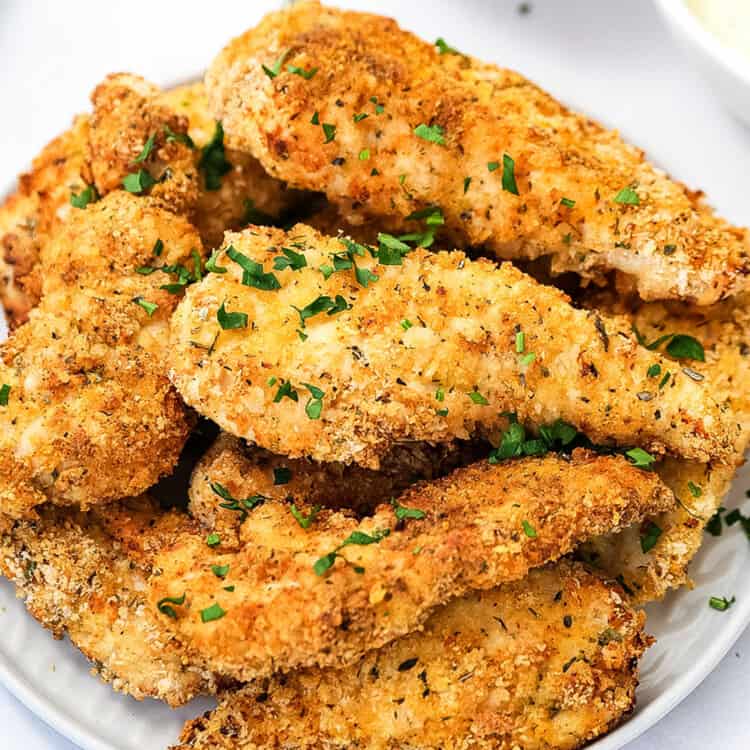 Air Fryer Chicken Strips Square cropped image