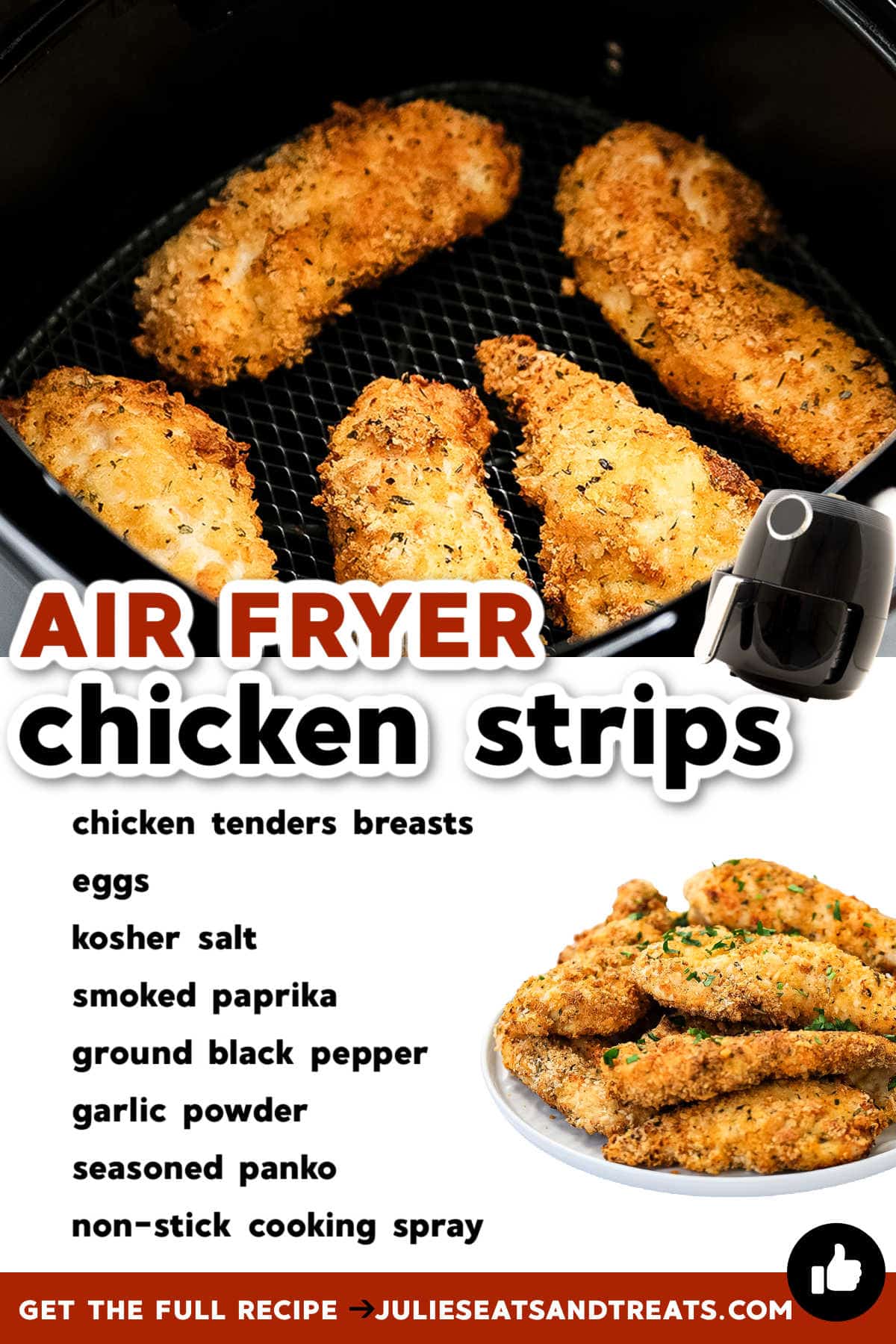 Air Fryer Chicken Tenders - Julie's Eats & Treats