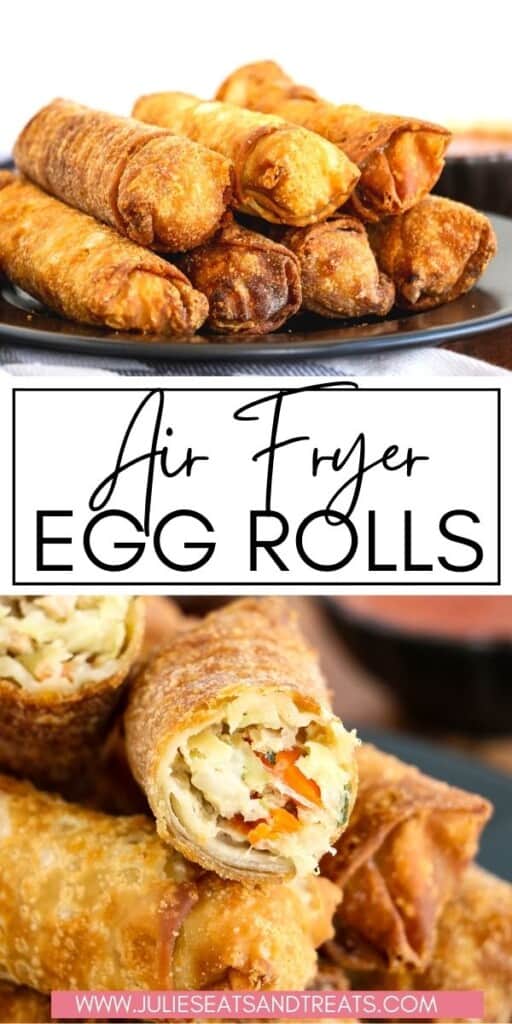 Air Fryer Frozen Egg Rolls JET Pin Image