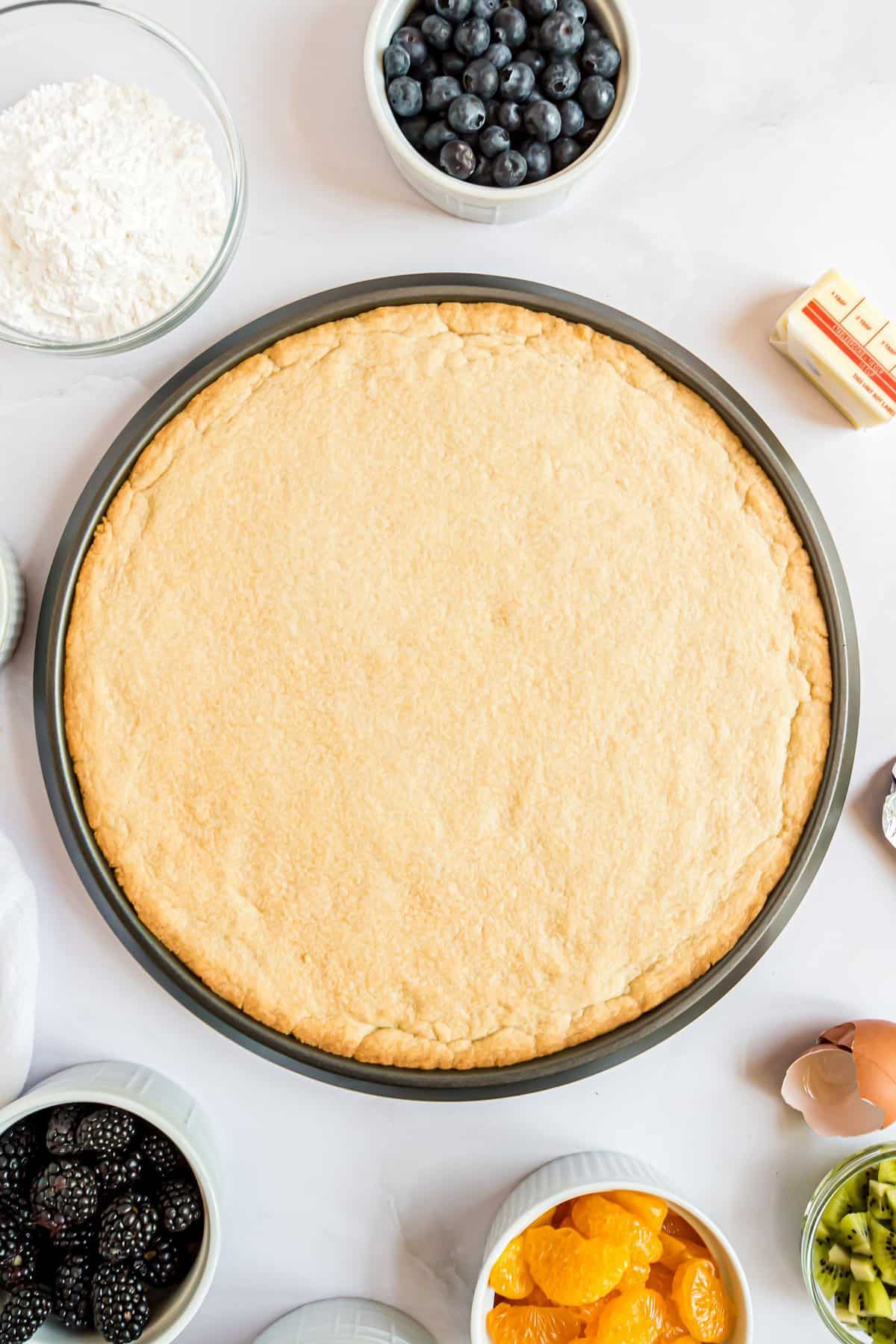 Sugar Cookie crust pizza