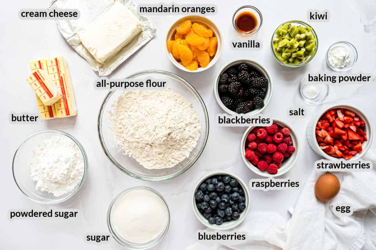 Fruit Pizza Ingredients