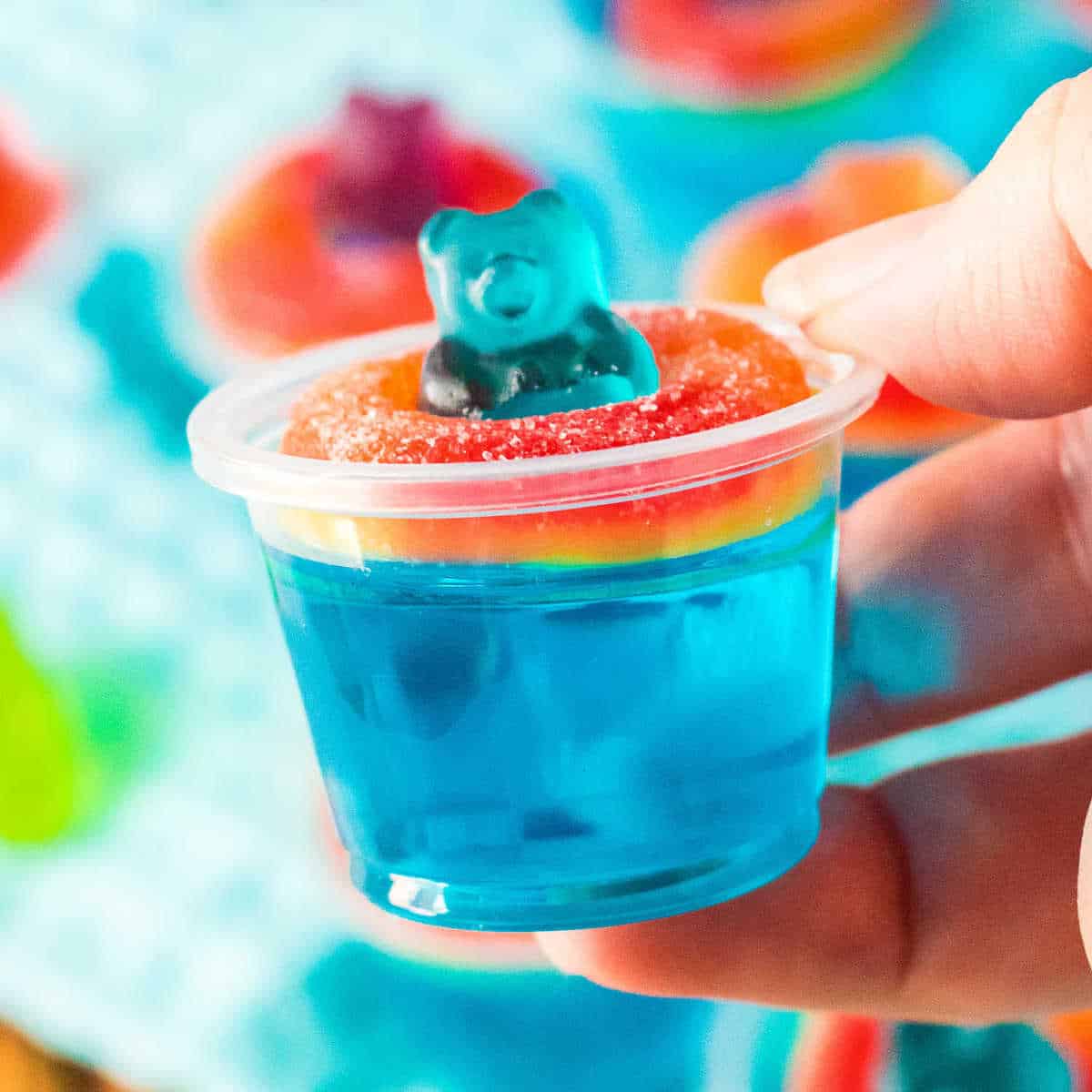 Pool Party JellO Shots Julie's Eats & Treats