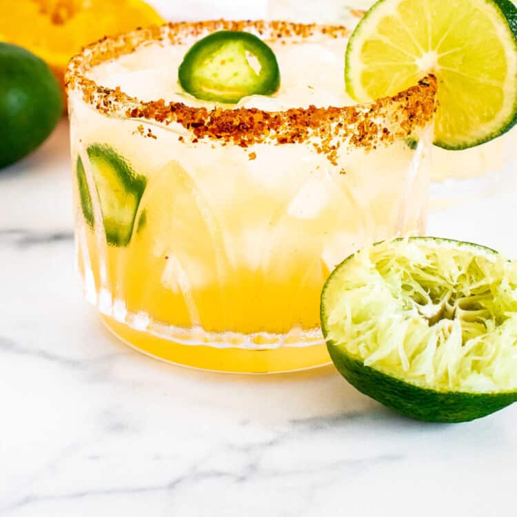 Skinny Jalapeno Lime Margaritas Square