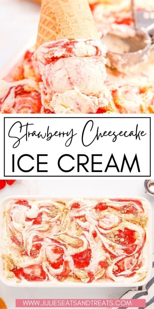 Strawberry Cheesecake JET Pinterest Image.