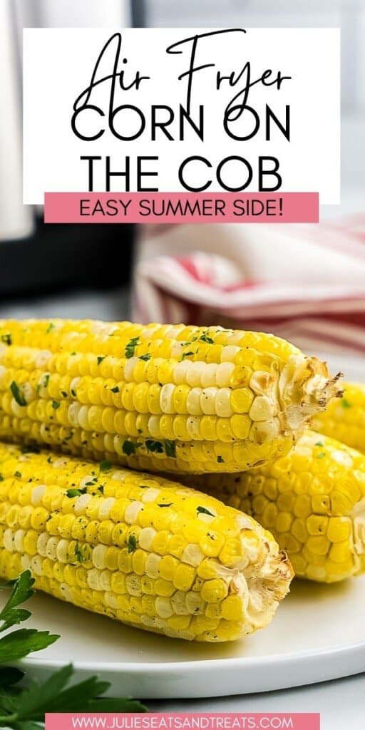 Air Fryer Corn on the Cob JET Pinterest Image