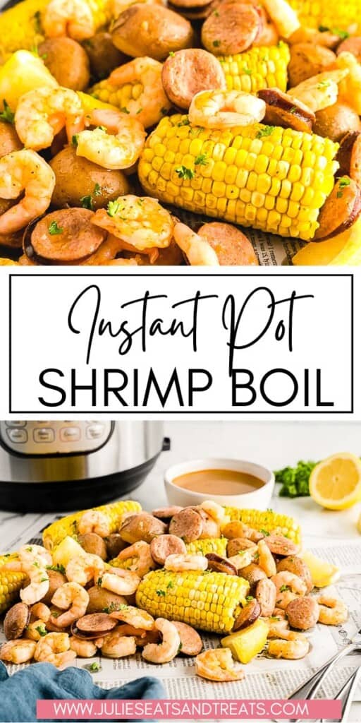 Instant Pot Shrimp Boil JET Pinterest Image