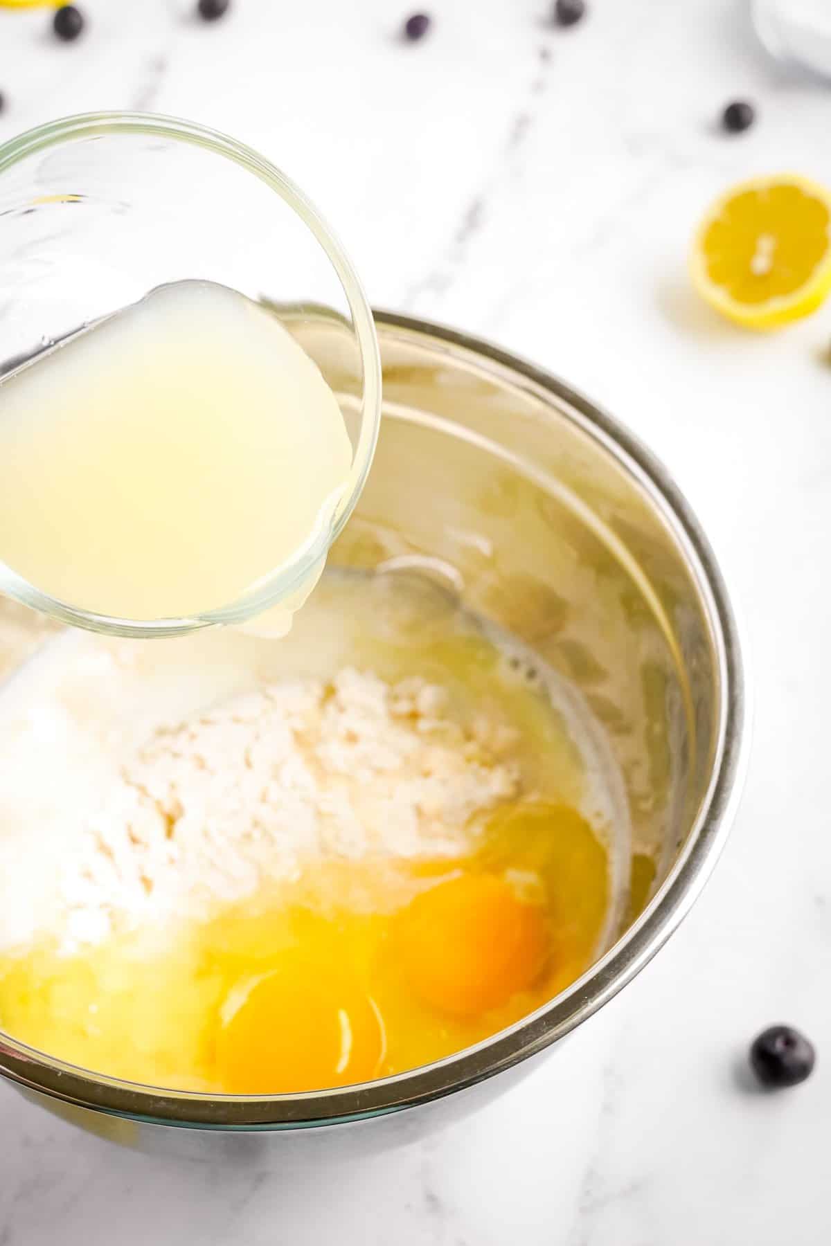 Adding lemon juice to quick bread ingredients