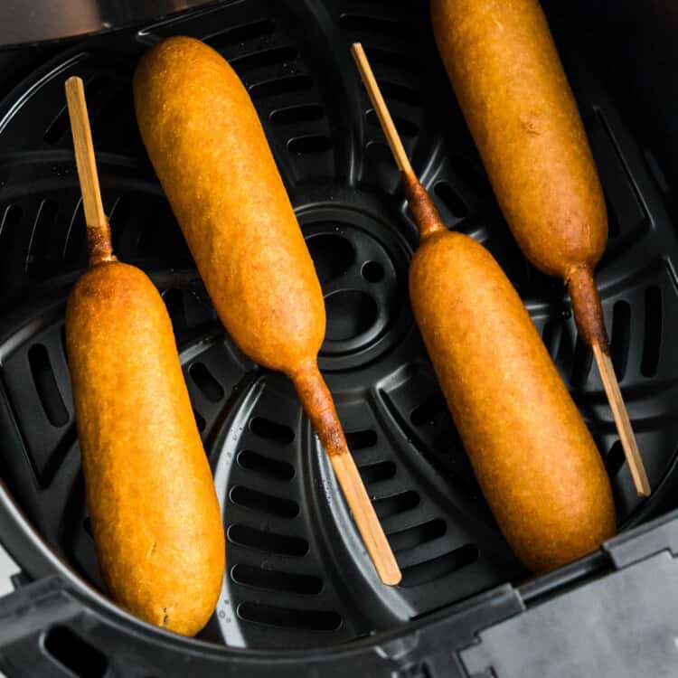 Air Fryer Corn Dogs Square