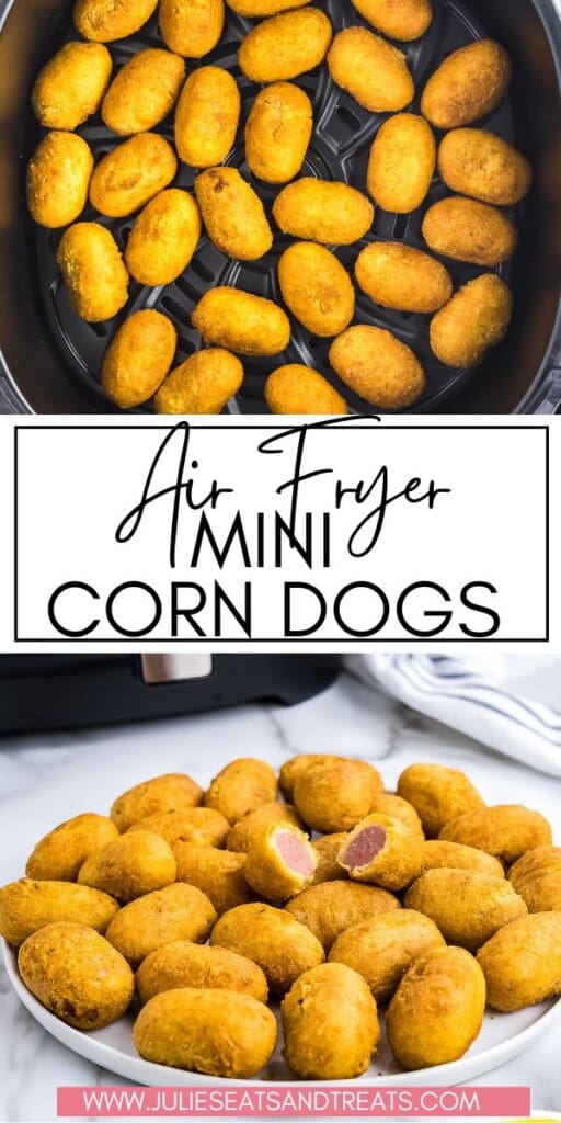 Air Fryer Mini Corn Dogs JET Pinterest Image