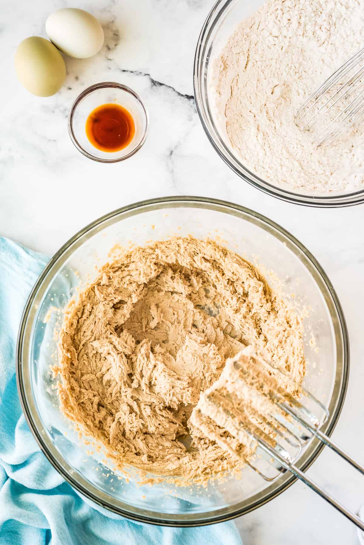 Creamed batter for cookies