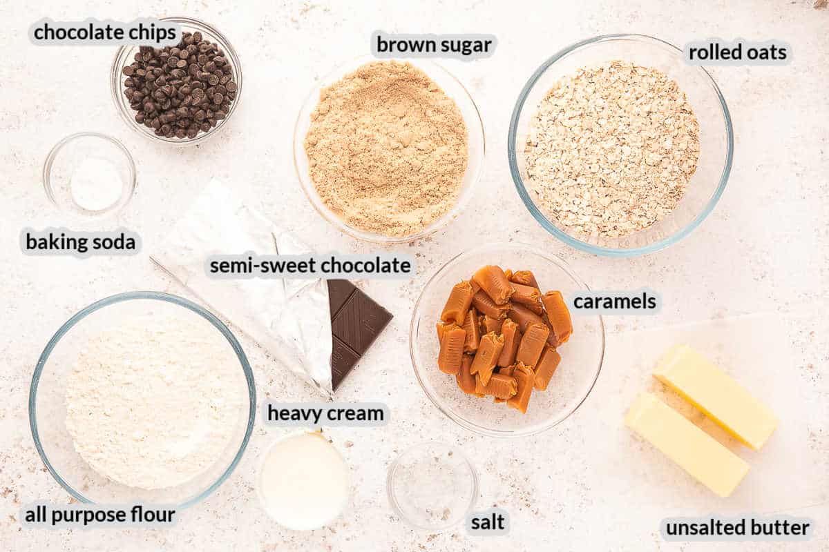 Overhead image of Carmelitas Ingredients