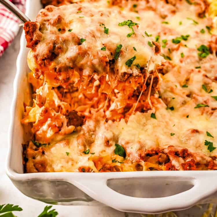 Sour Cream Noodle Bake Square