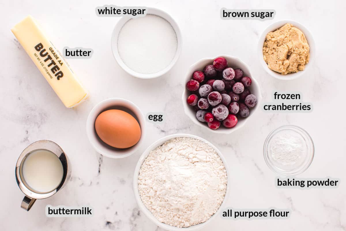 Cranberry Scones Ingredients