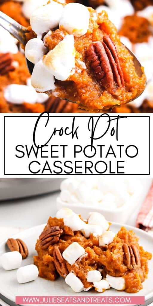 Crock Pot Sweet Potato Casserole JET Pin Image