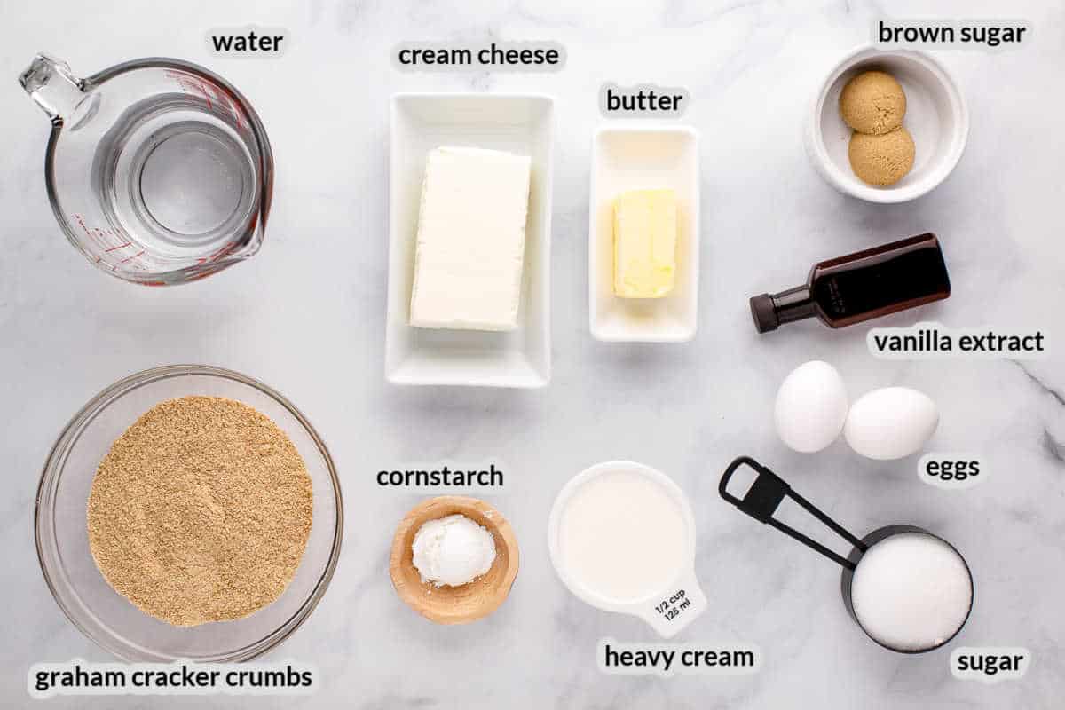 Instant Pot Cheesecake Ingredients