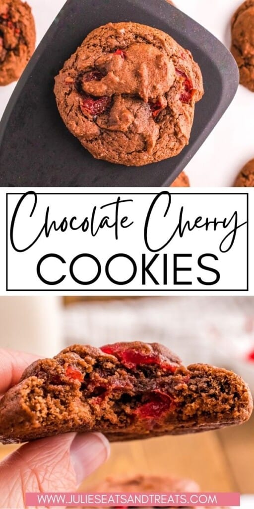 Chocolate Cherry Cookies JET Pin Image