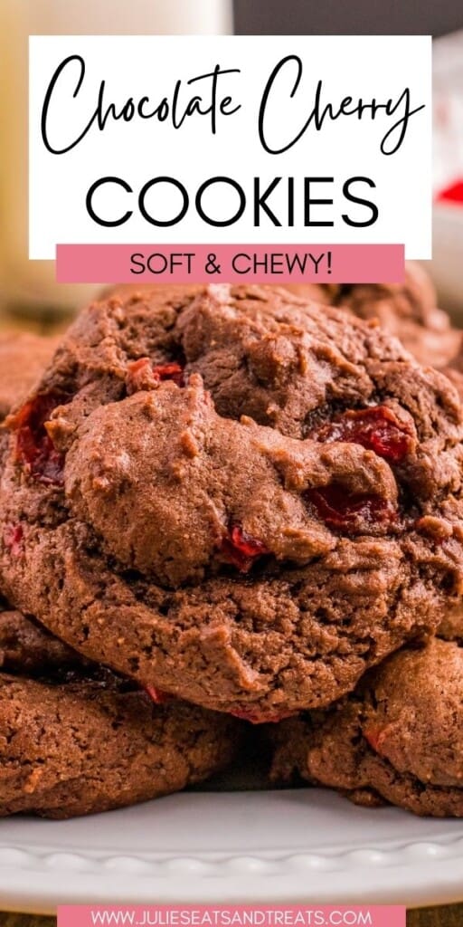 Chocolate Cherry Cookies JET Pinterest Image