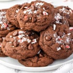 Chocolate Peppermint Cookies Square cropped image