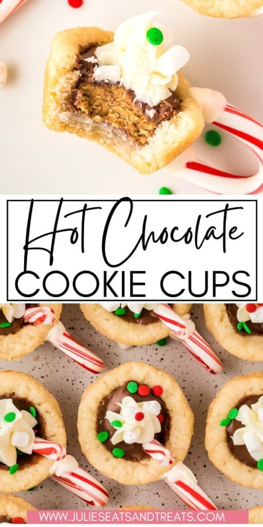Hot Chocolate Cookie Cups JET Pin Image