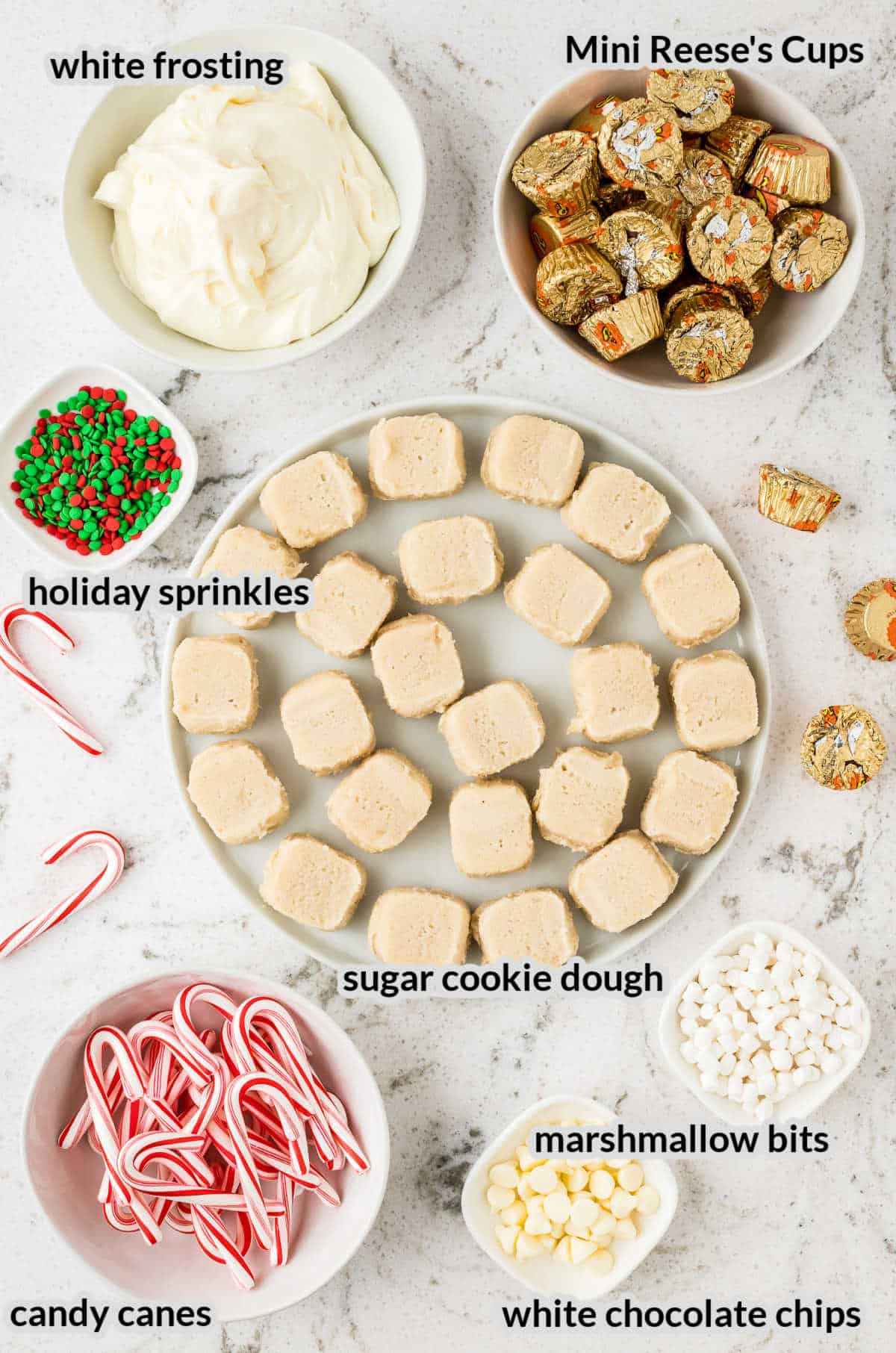 Overhead image of Hot Chocolate Cookie Cups