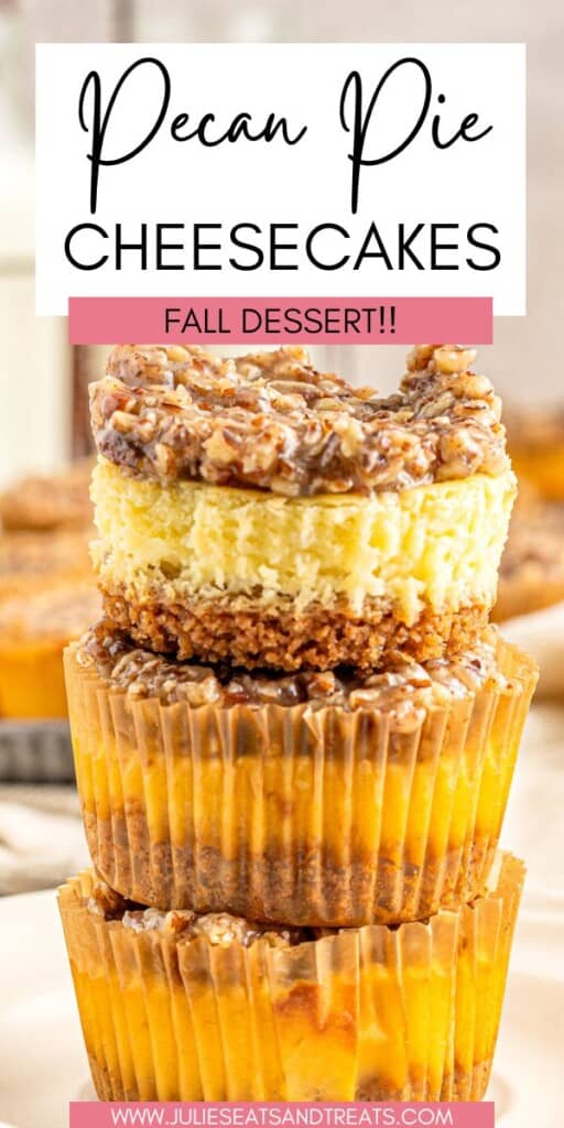 Pecan Pie Cheesecakes JET Pin Image