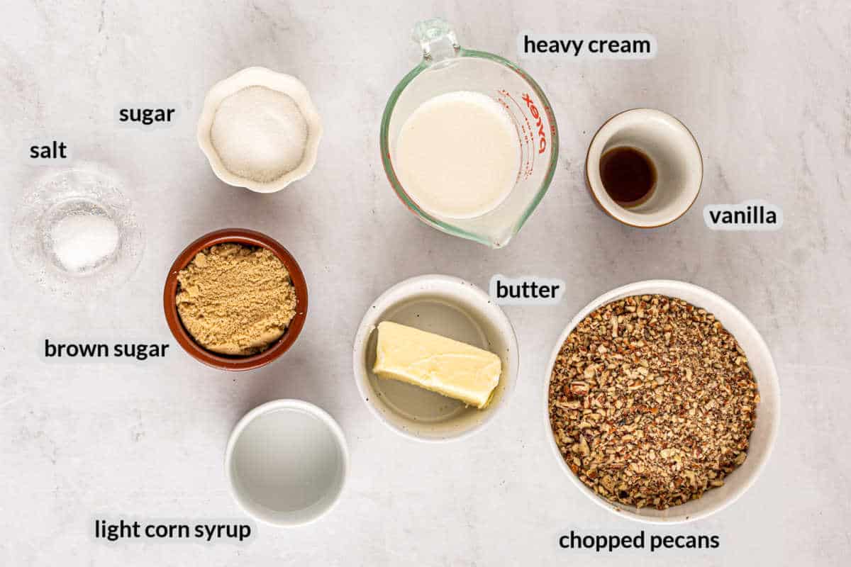 Pecan Topping Ingredients