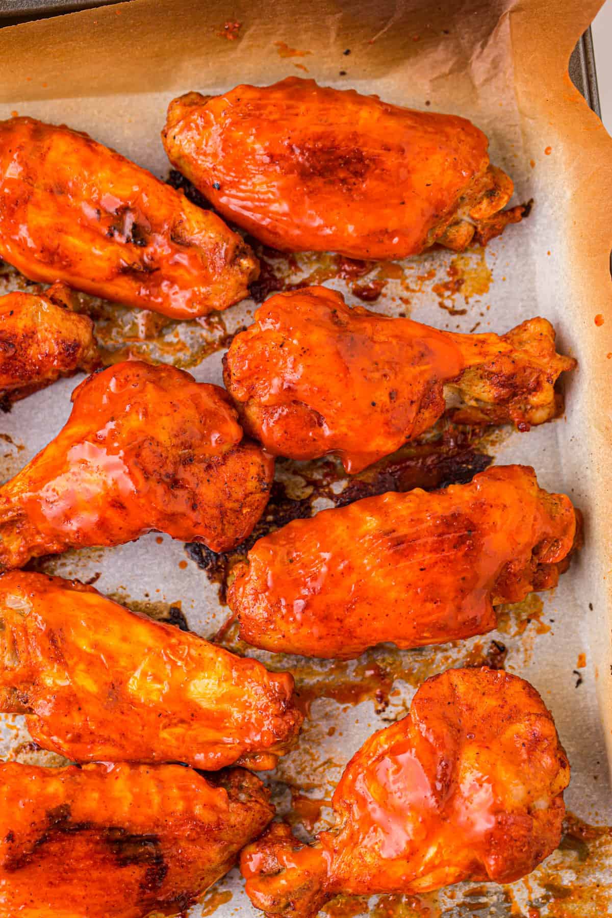 Instant Pot Buffalo Wings on Sheet Pan