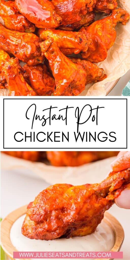 Instant Pot Chicken Wings JET Pinterest Image
