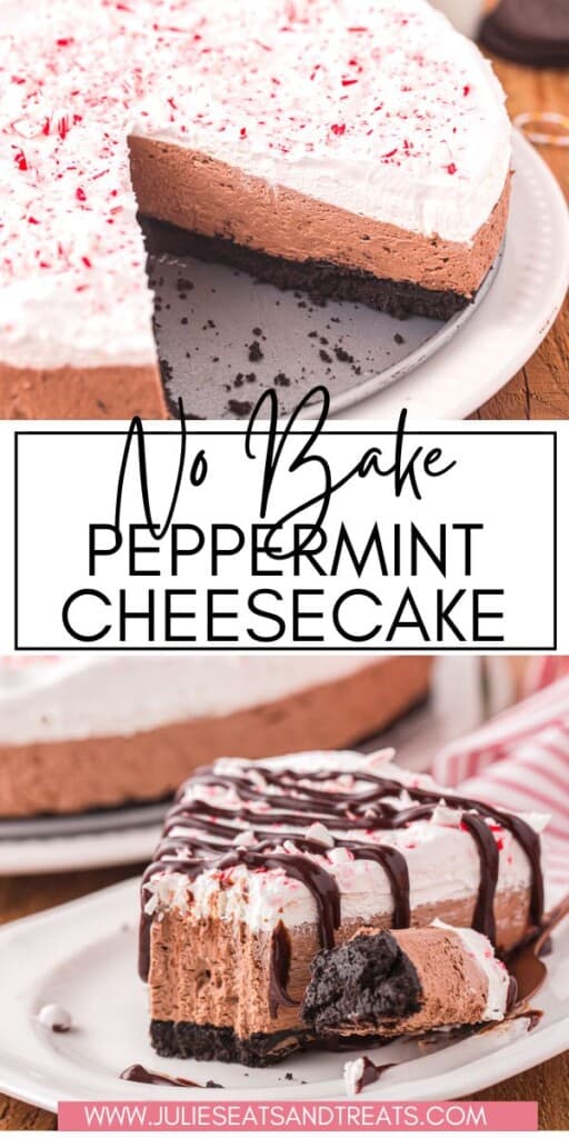 No Bake Peppermint Cheesecake JET Pinterest Image (1)