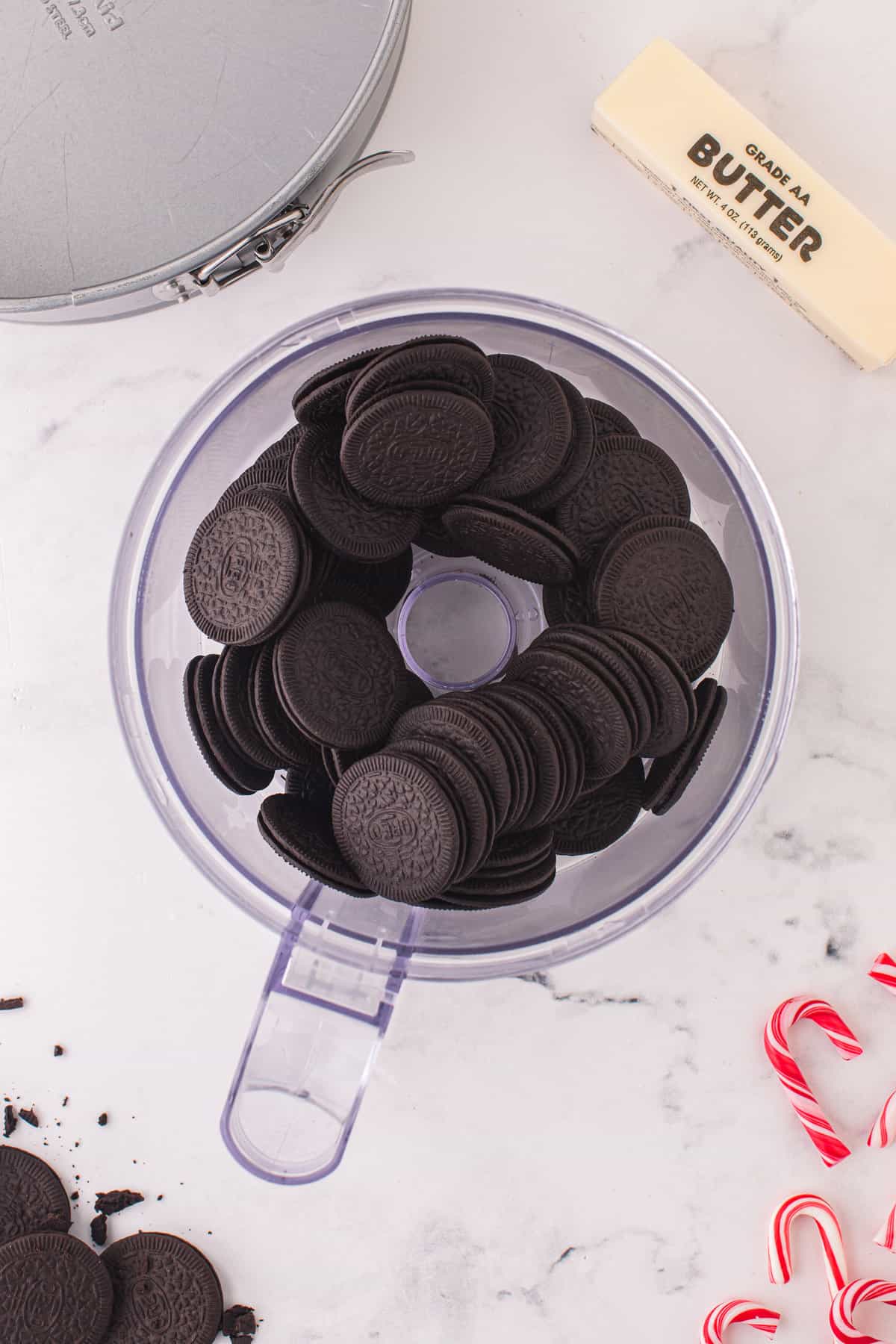 Oreos in food processor