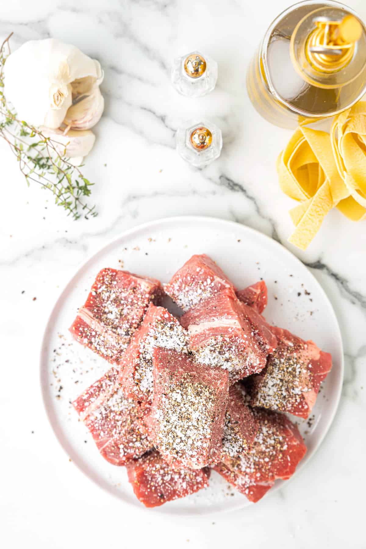 Salted & Peppered Chuck Roast for Beef Ragu Recipe