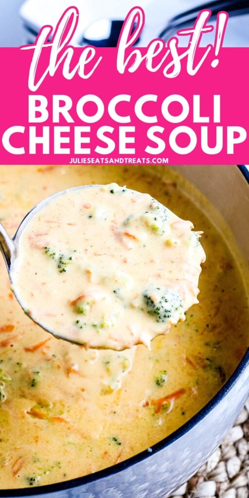 Broccoli Cheese Soup Pinterest Image