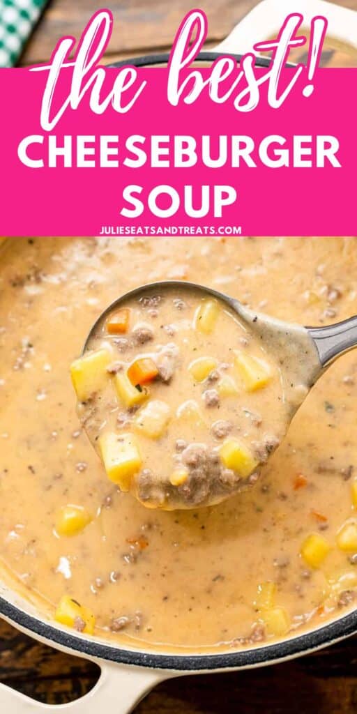 Cheeseburger Soup Recipe Pinterest Image