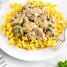 Crock Pot Beef Stroganoff Square cropped image