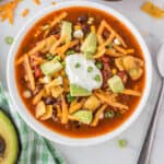 Square Image of Instant Pot Taco Soup Recipe