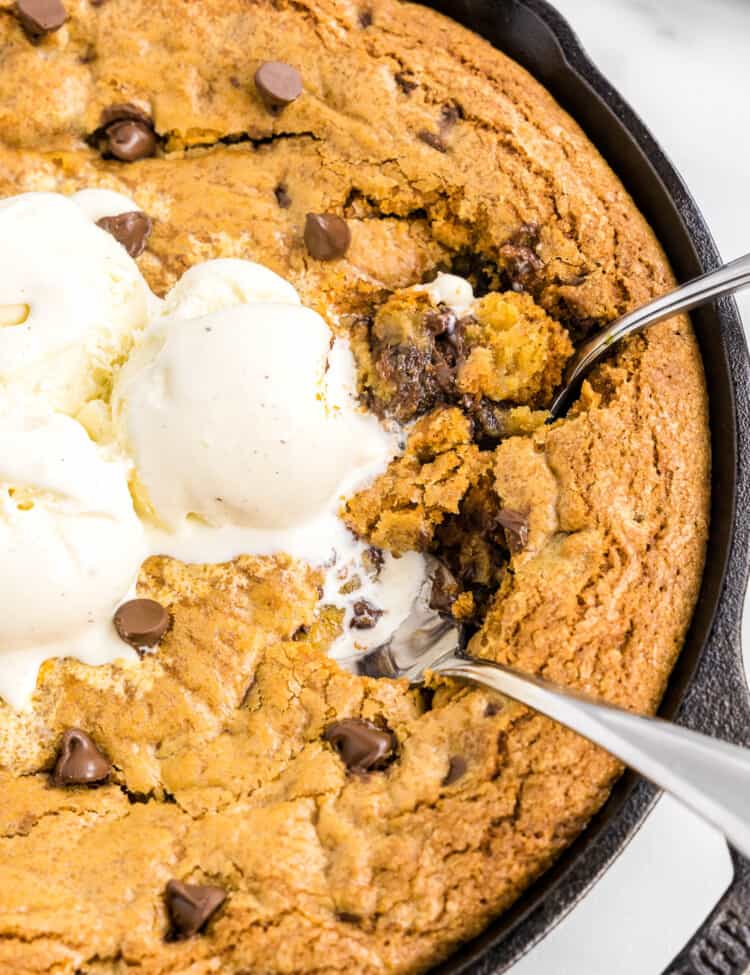 Cast Iron Skillet Chocolate Chip Cookie Recipe