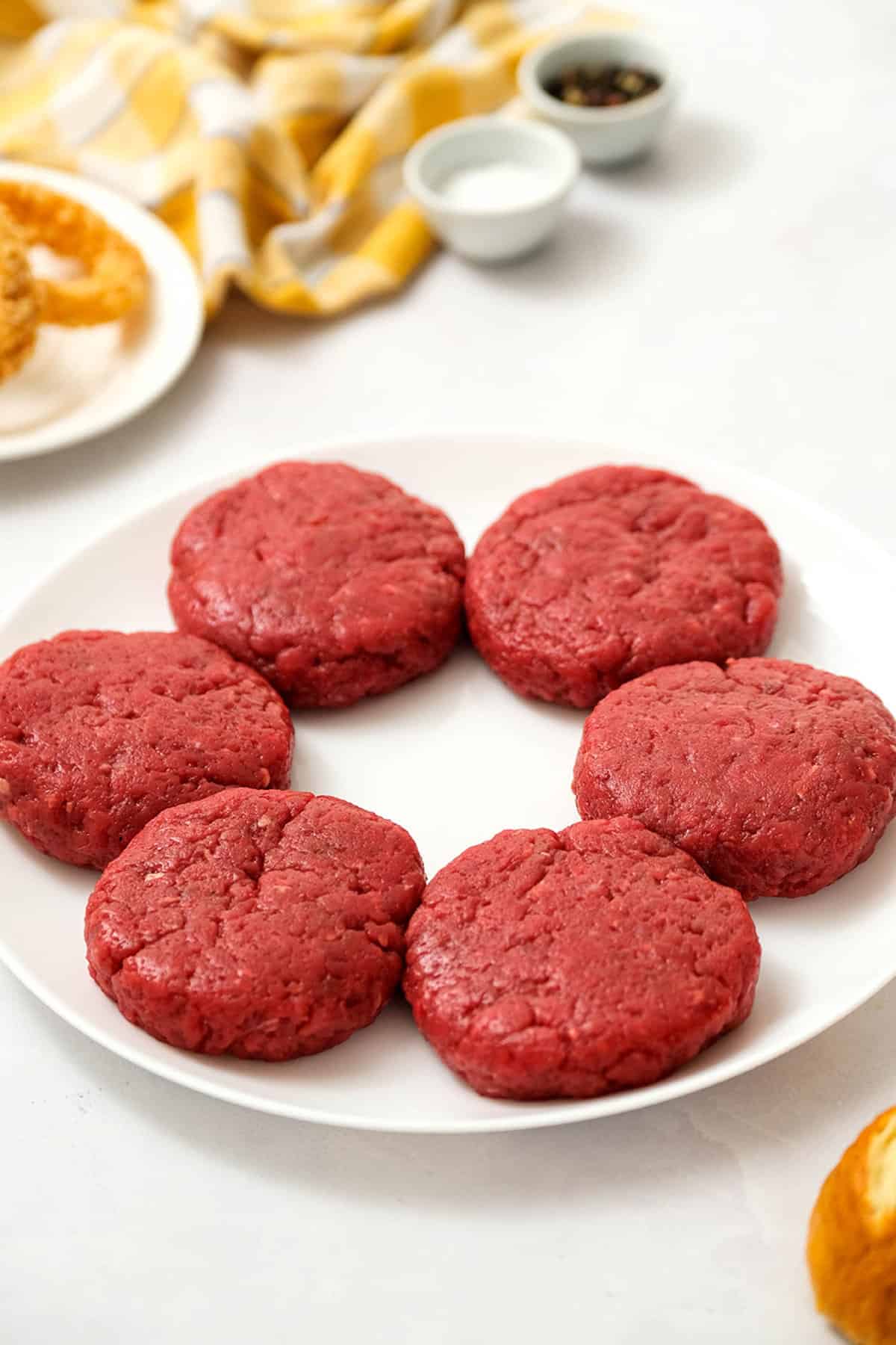 Formed and Seasoned Ground Beef into Patties for Rodeo Burger King