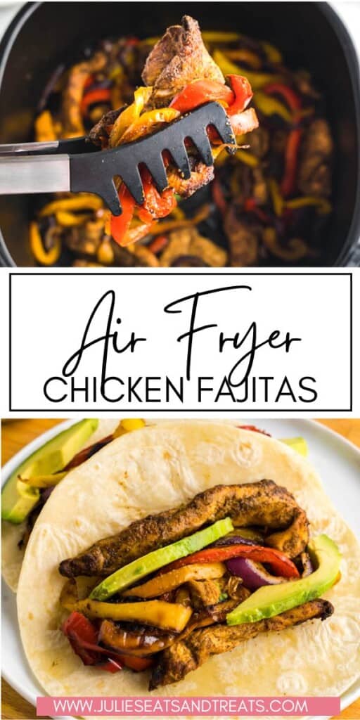 Air Fryer Chicken Fajita JET Pin Image