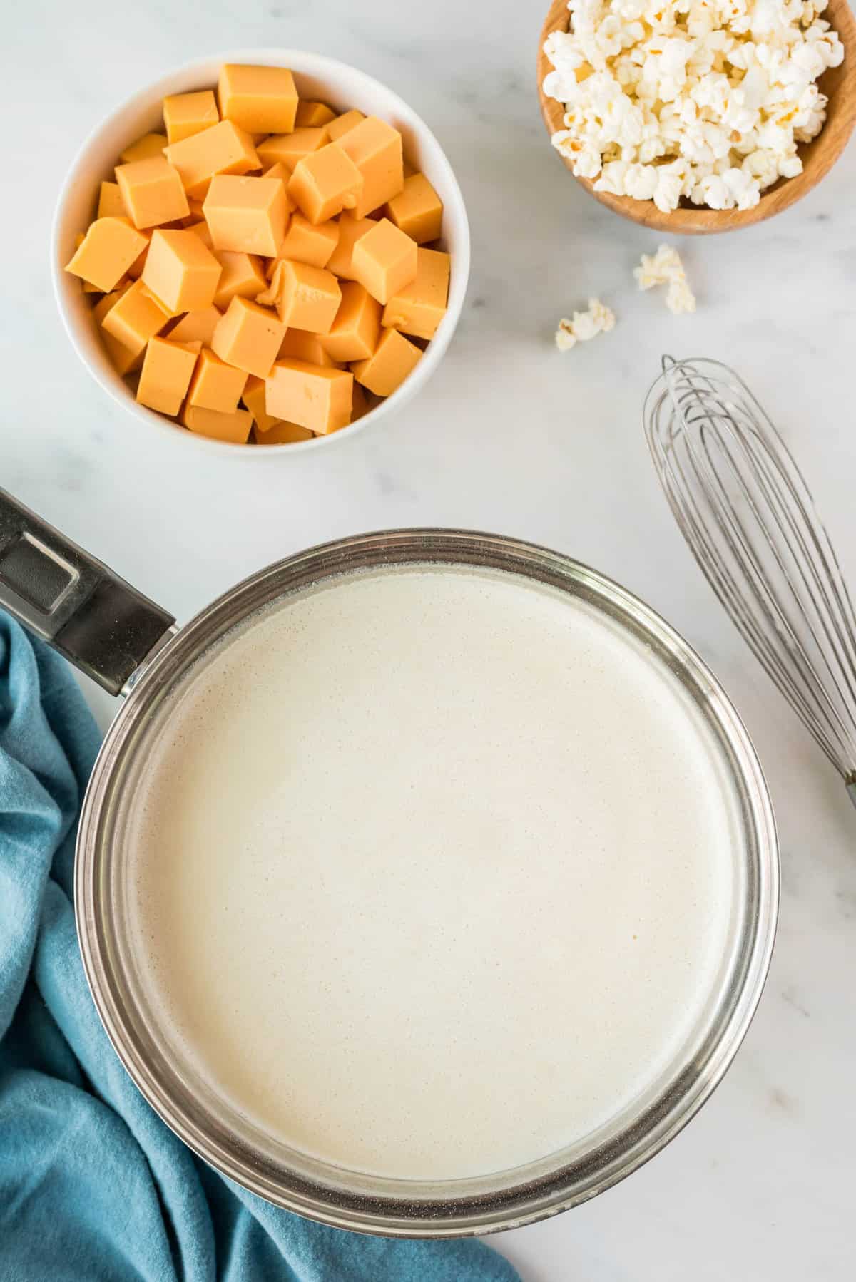 Creamy Beer Cheese Soup Recipe in Saucepan